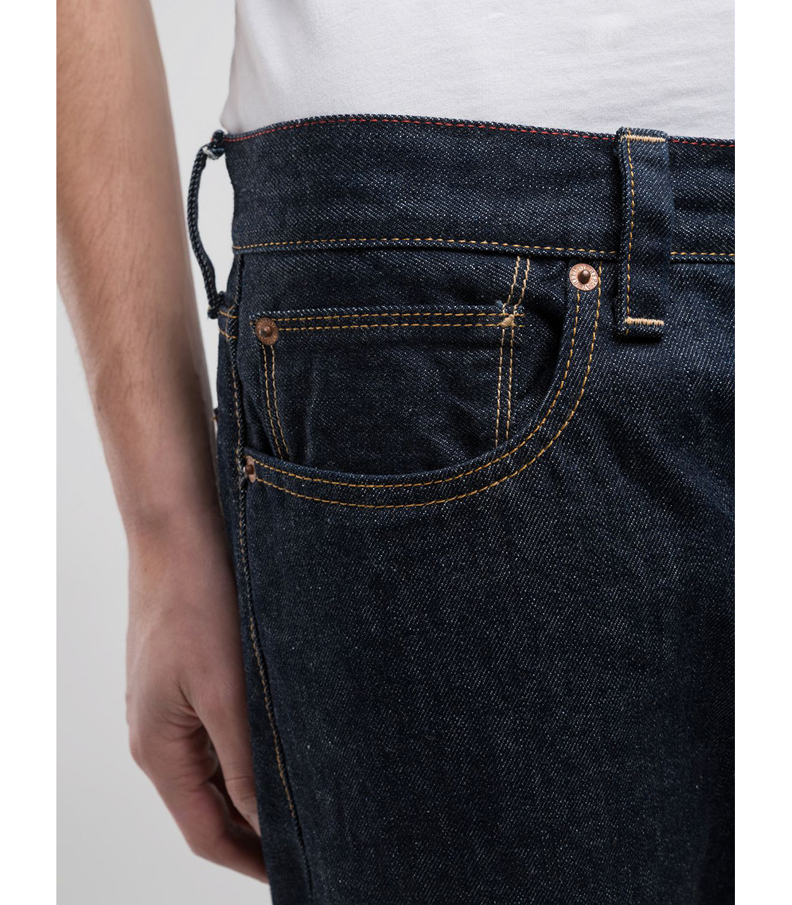 ストレートフィットDERYCK オーセンティック リジットデニム 詳細画像 ダークブルー 6